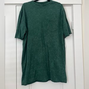 Long Green T Shirt Dress